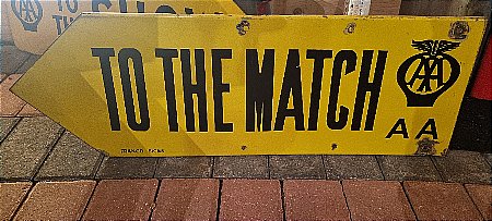 A.A  TO THE MATCH DIRECTION SIGN - click to enlarge