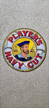 PLAYERS  NAVY CUT CIGGY SIGN - click to enlarge