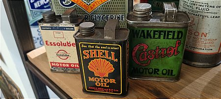 SET OF 3 MINATURE OIL CANS - click to enlarge